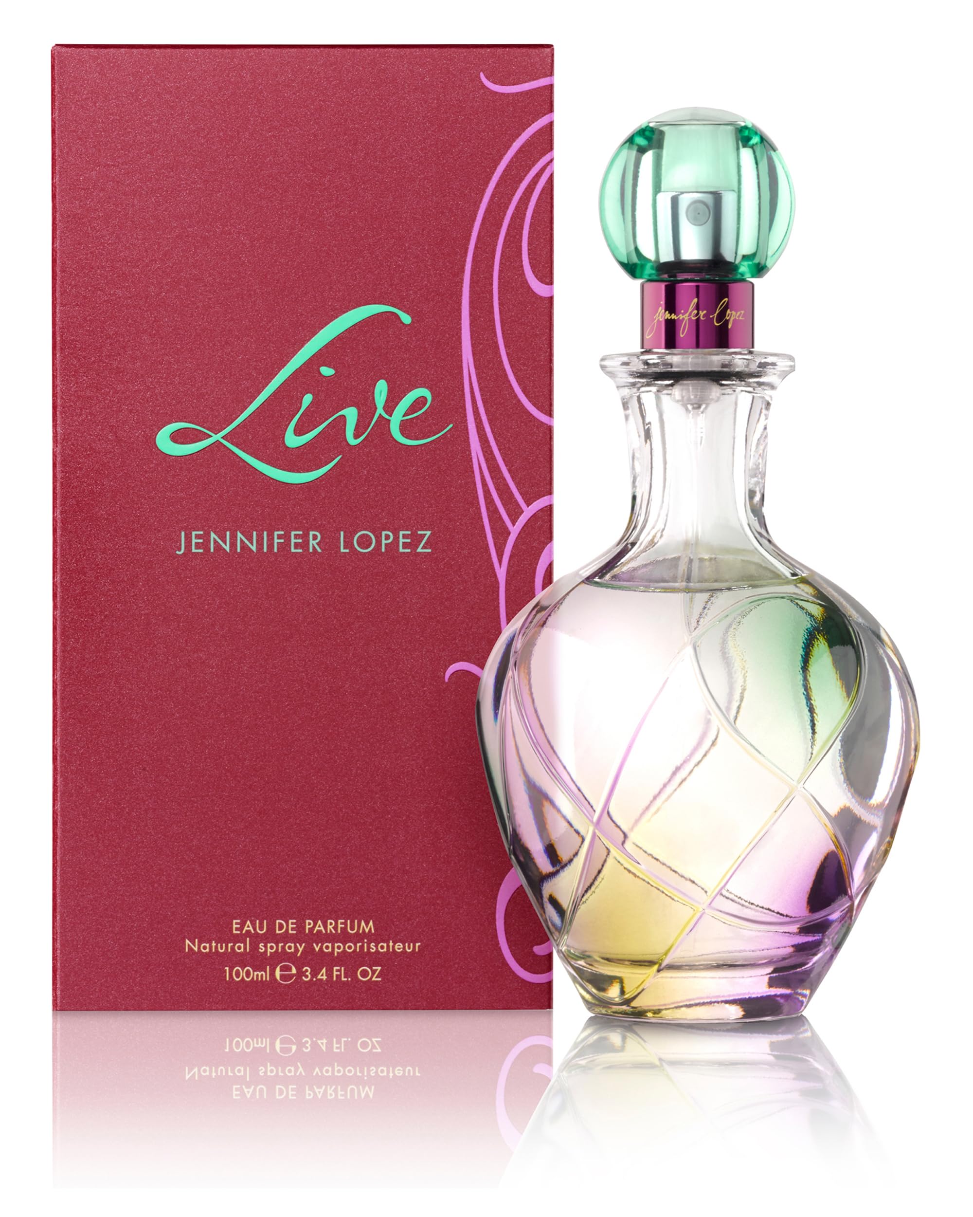 Jennifer Lopez Live by perfume spray dispersion demonstrates even distribution