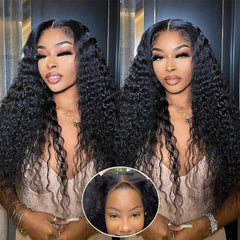 Jenniferita 26-inch wear-and-go glueless wig close-up with natural hairline for easy daily wear.