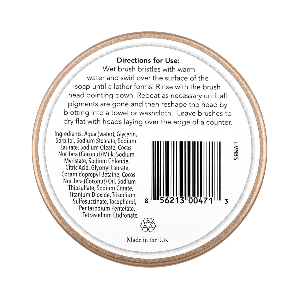 Jenny Patinkin brush cleaner is safe for synthetic and natural bristles.