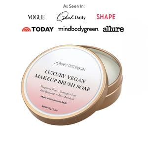 Jenny Patinkin brush-cleaning swirl action removes makeup residue from bristles.