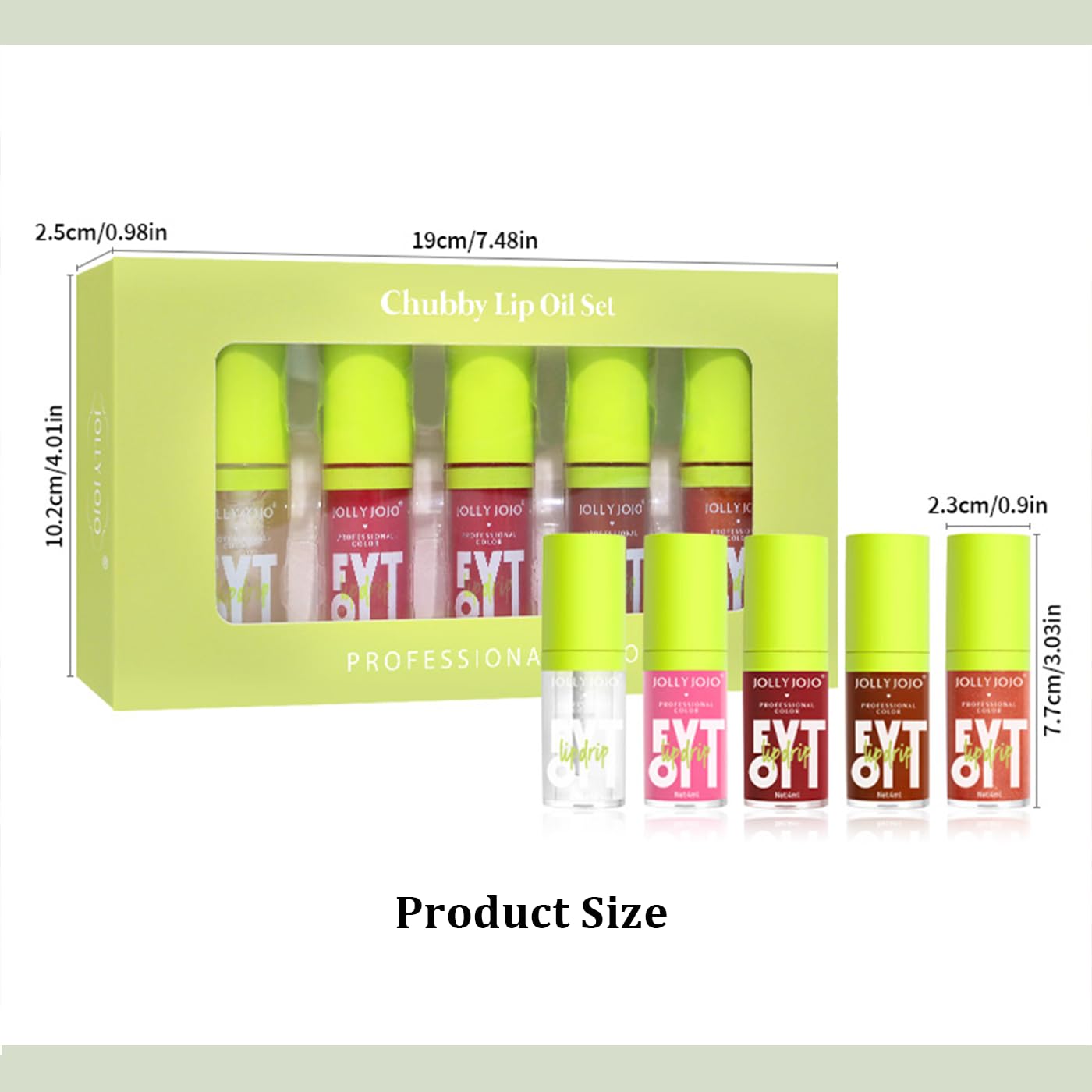 jeosisy Lip Oil Pack lightweight formula delivers comfortable gloss.