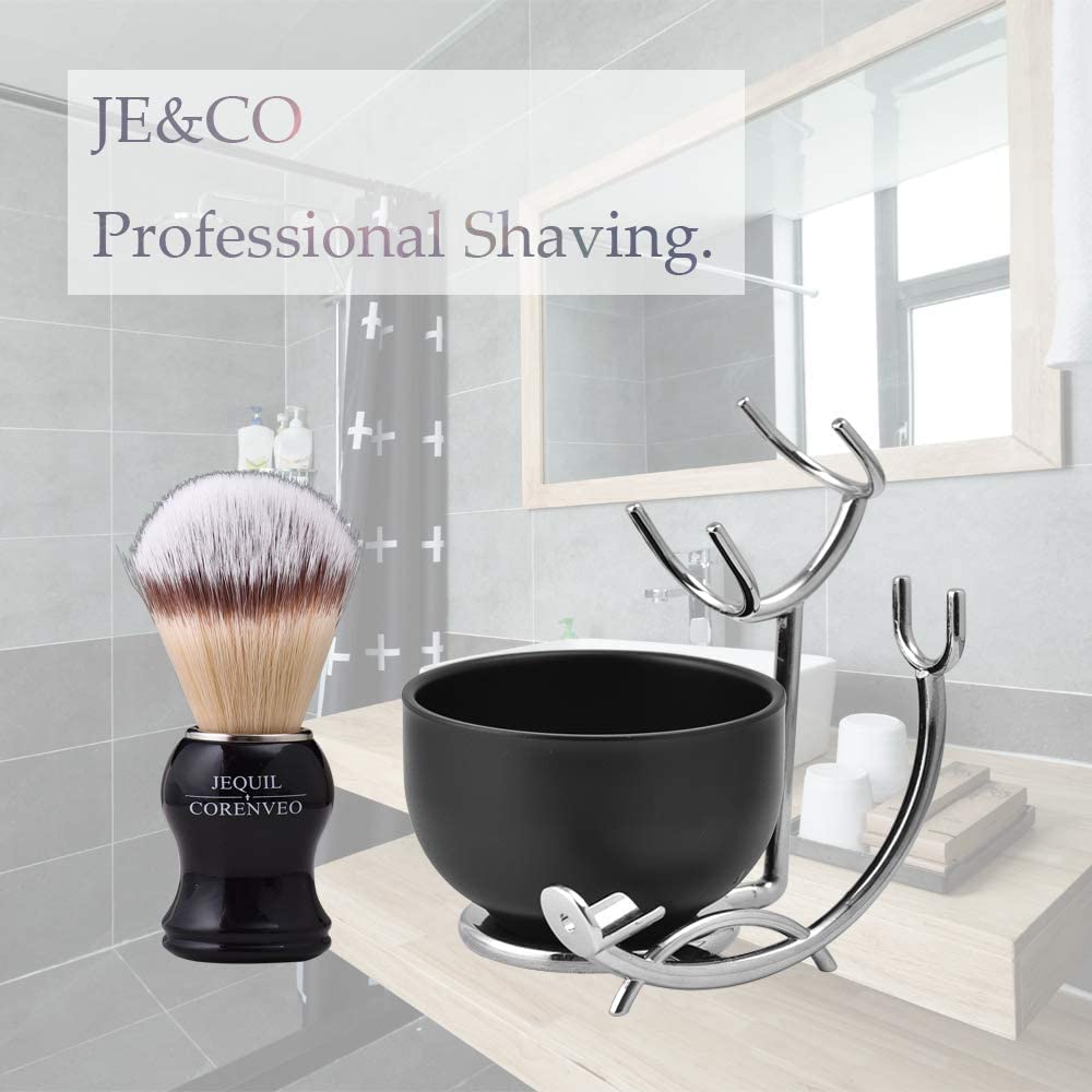 JEQUIL&CORENVEO Stainless steel stand emphasizes sturdy, durable design for long-term use.