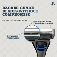 Jeremy's Razors precision trimmer detail for sharp hairlines