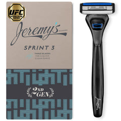 Jeremy's Razors Sprint 3 Blade Razor ergonomic handle for smooth control