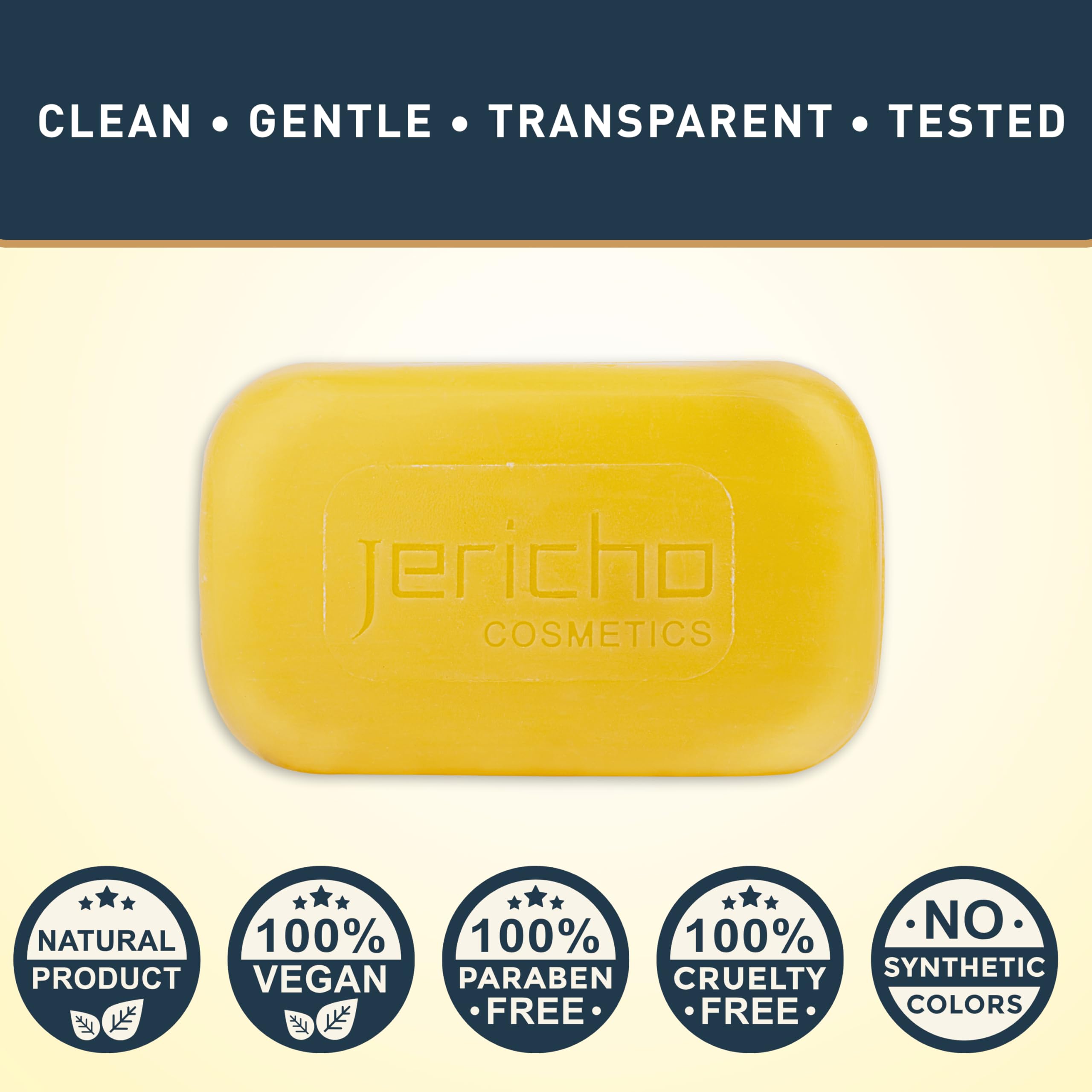 Jericho Dead Sea Soap on skin for daily cleansing and balance.