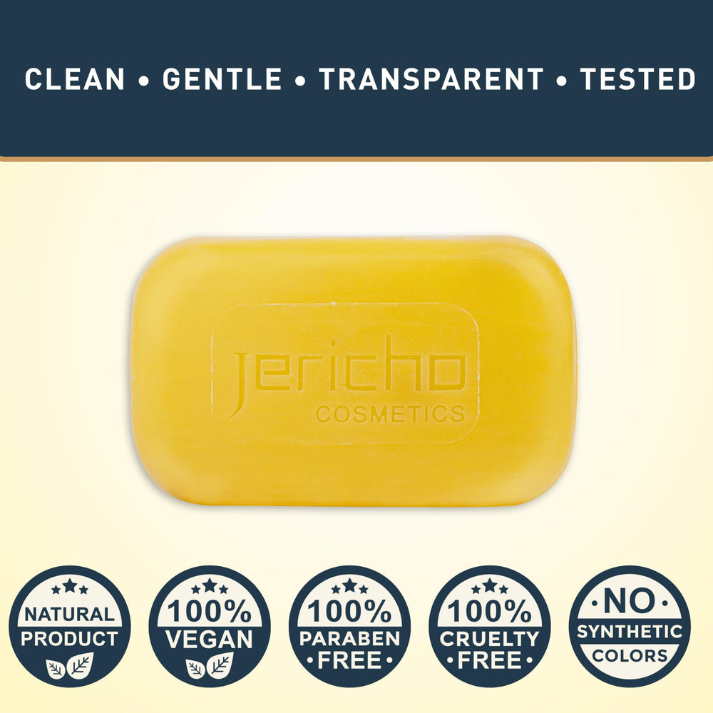 Jericho Dead Sea Soap on skin for daily cleansing and balance.