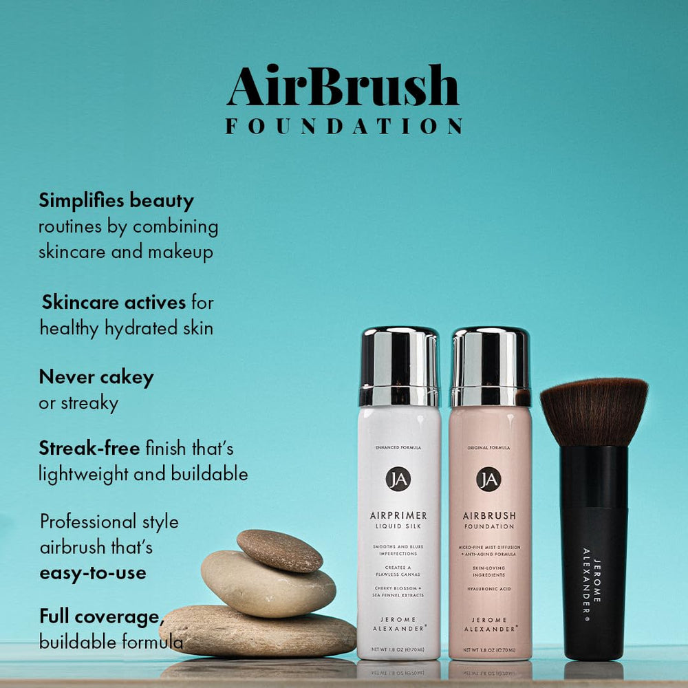 Jerome Alexander LiquidSilk Air Primer smooths pores for a polished base.