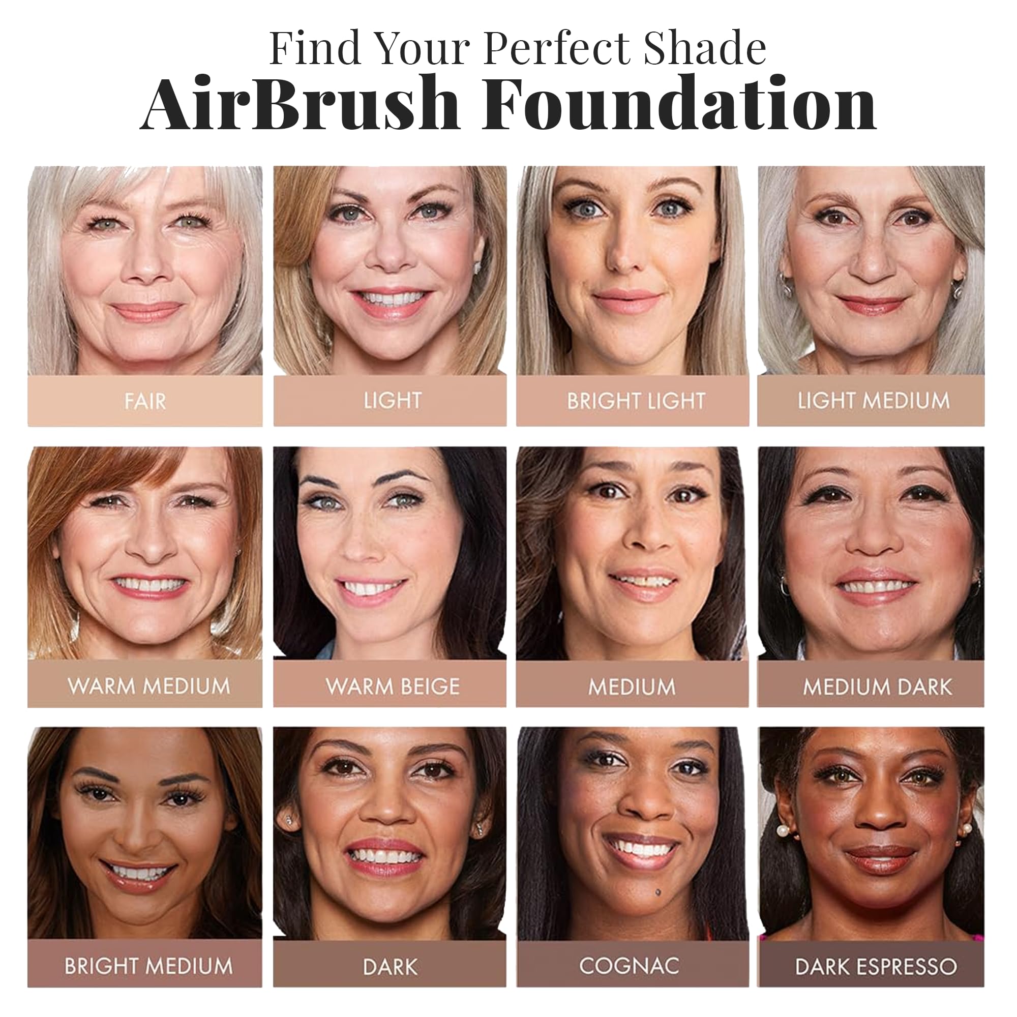Acabado mate natural con MagicMinerals AirBrush Foundation para control de brillos.