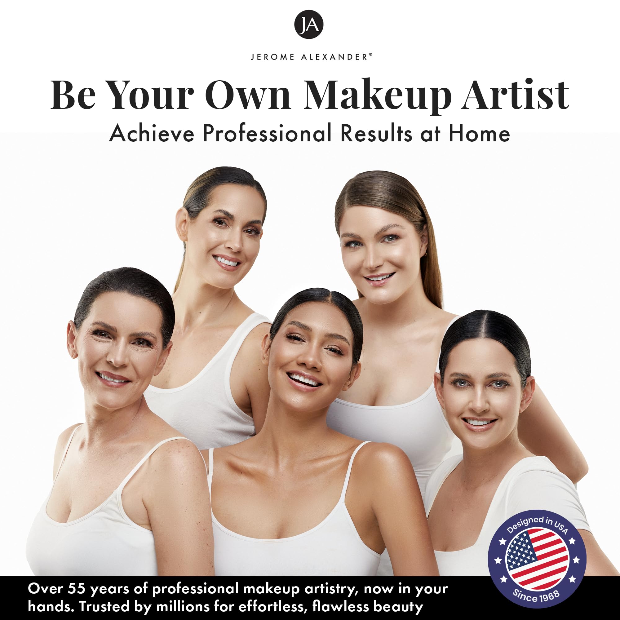 Aplicación diaria rápida con MagicMinerals AirBrush Foundation para rostro fresco.