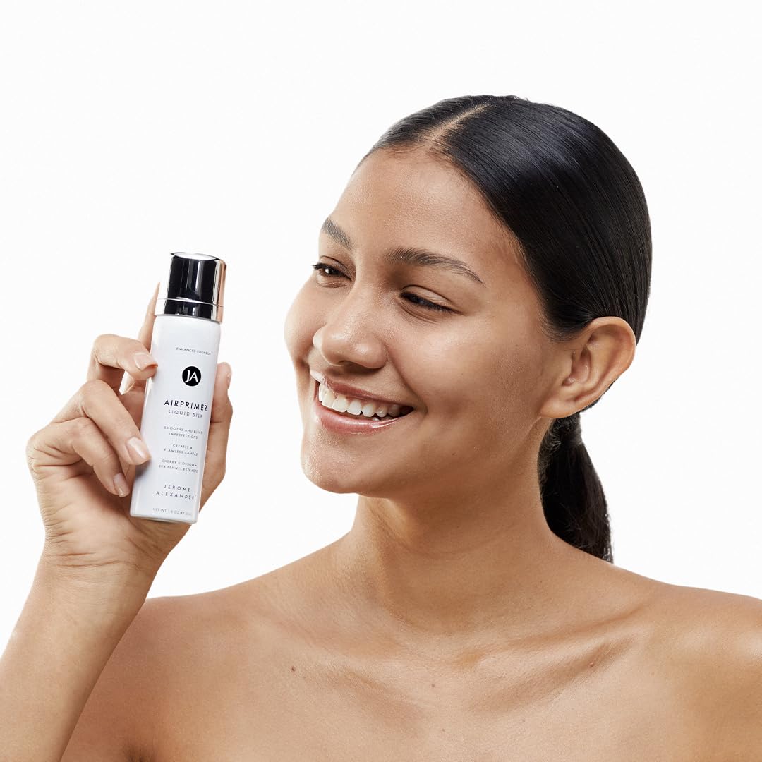 Jerome Alexander MagicMinerals LiquidSilk Air Primer hydrates with a matte finish for daily wear