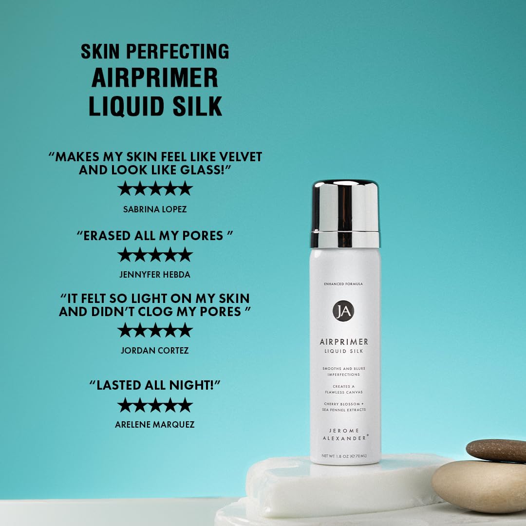 Jerome Alexander MagicMinerals LiquidSilk Air Primer pores fine-lines reduced with soft veil