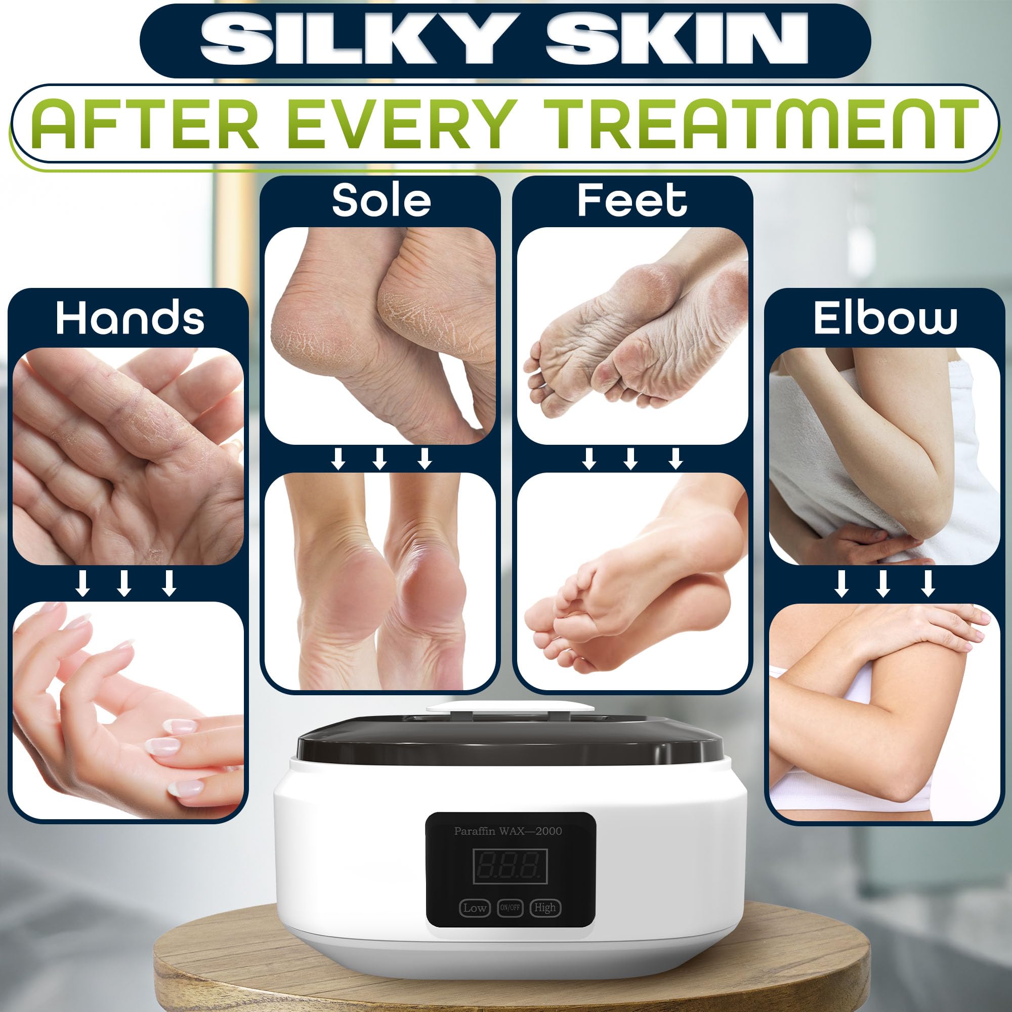 Jerrybox reusable feet mittens kit for spa-like foot wax at home
