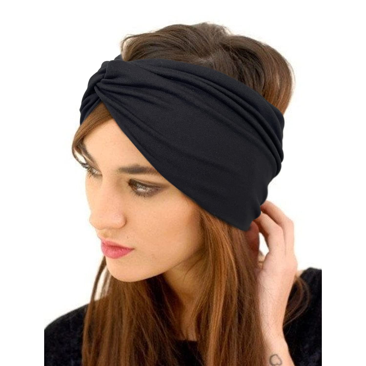 Jesries stretchy non-slip headbands showcased for sports and travel