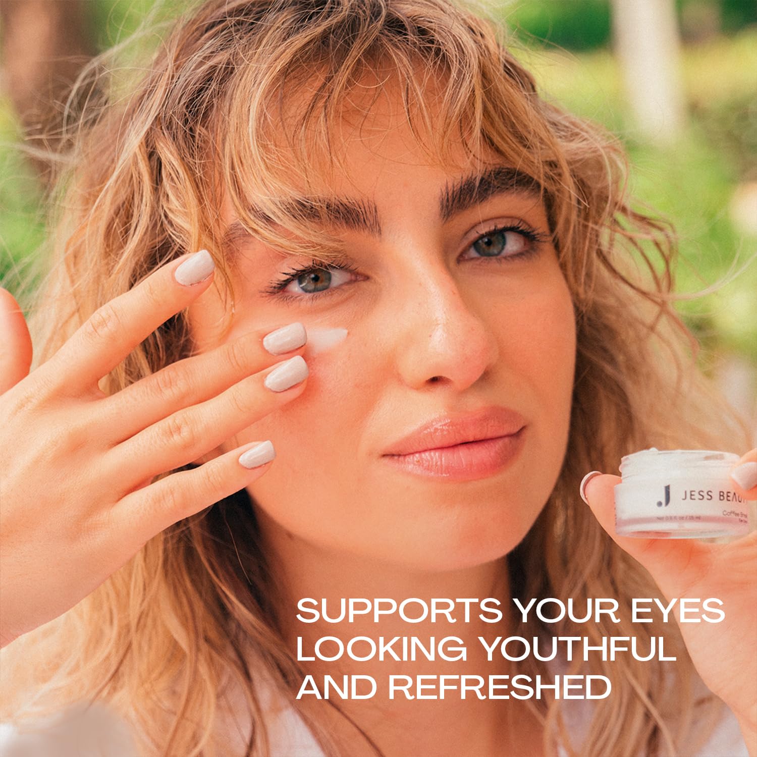 JESS BEAUTY Coffee Break Eye Cream lightweight texture suited for daily use.