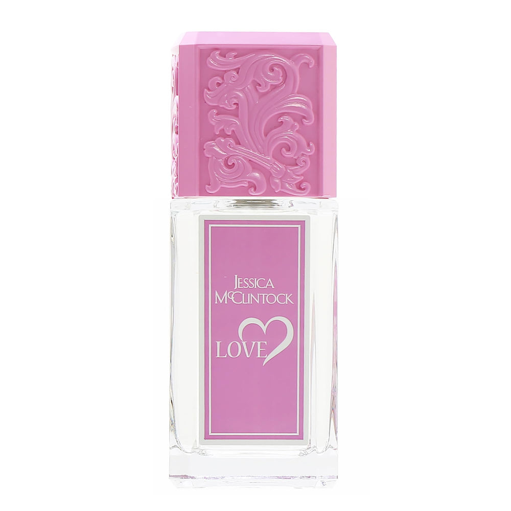 Love by Jessica McClintock pink-hued bottle glow for romantic evenings.