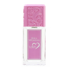 Love by Jessica McClintock pink-hued bottle glow for romantic evenings.