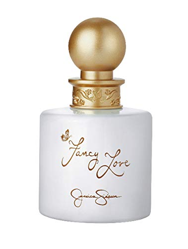 Jessica Simpson Fancy Love bottle close-up highlighting creamy amber notes for evening wear.