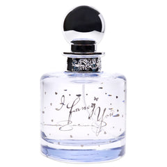 Jessica Simpson I Fancy You bottle close-up emphasizing premium fragrance styling