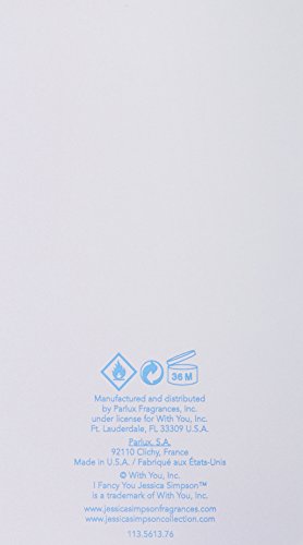 Jessica Simpson I Fancy You packaging box highlights USA-made craftsmanship