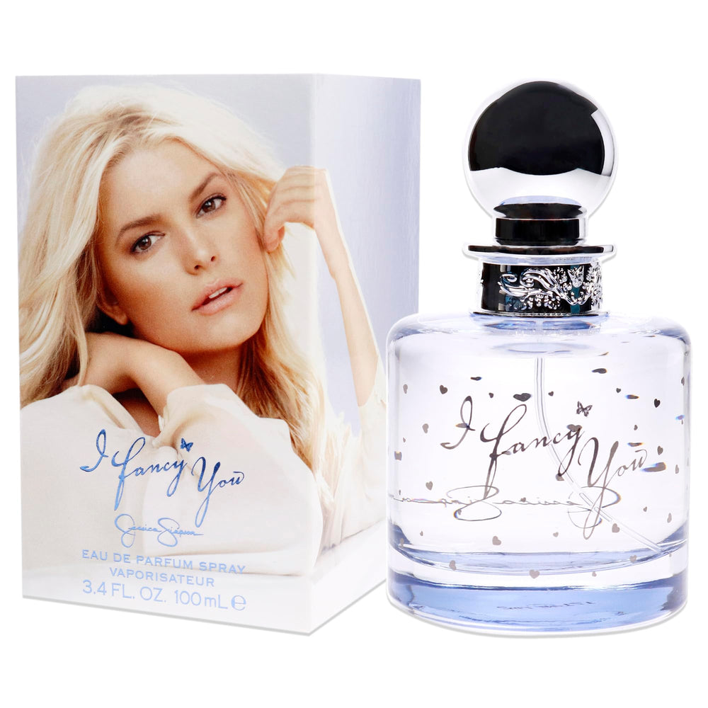 Jessica Simpson I Fancy You spray action shot captures swift elegance