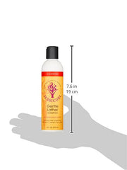 Jessicurl Gentle Lather Shampoo creamy lather on hair supports moisture without weighing hair down.