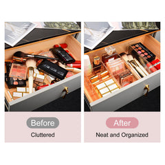JessLab Acrylic Organizer made of crystal-clear material that resists color change after washing.
