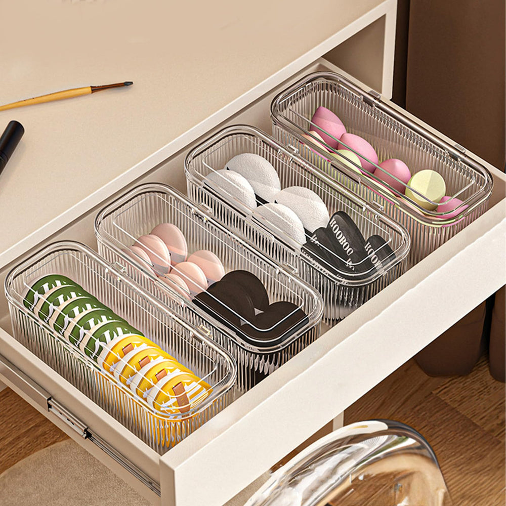 JessLab versatile capacity stores brushes, sponges, jewelry, and hair accessories