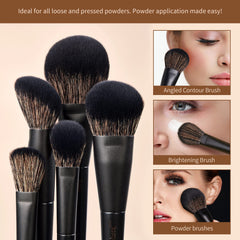 Jessup 14pc brush set contour brush helps sculpt natural-looking definition