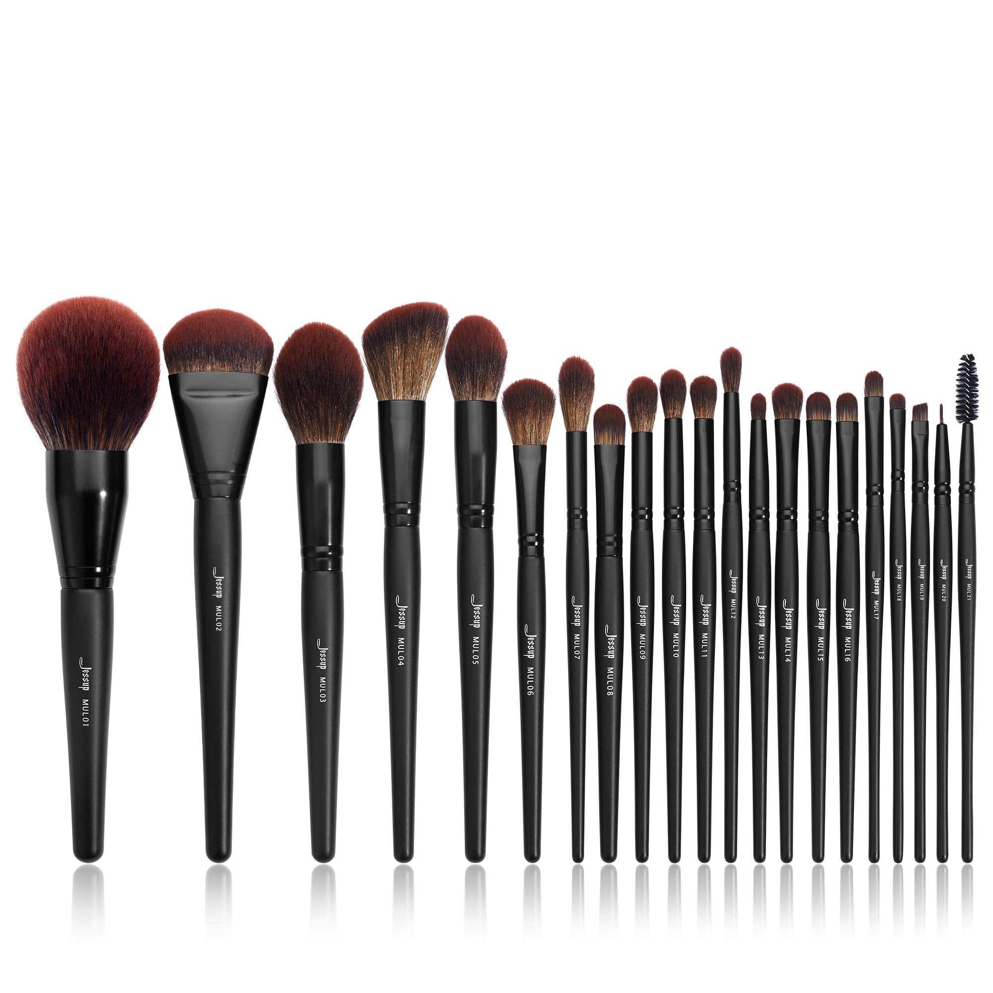 Jessup 21-piece makeup brush set full collection for versatile makeup application