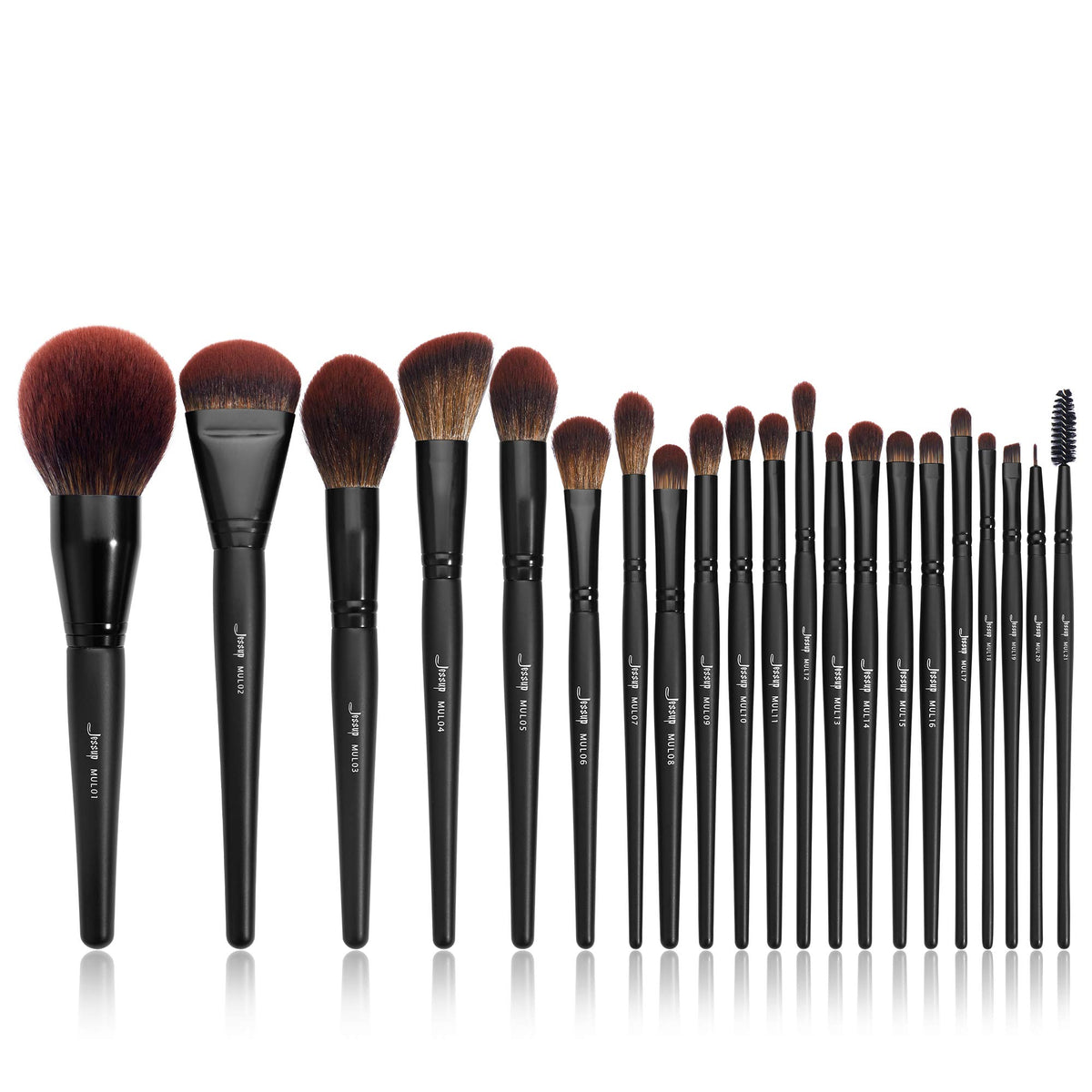 Jessup 21-piece makeup brush set full collection for versatile makeup application