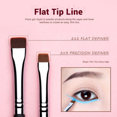Jessup eyeliner brush set angled-line-shape for graphic liner looks