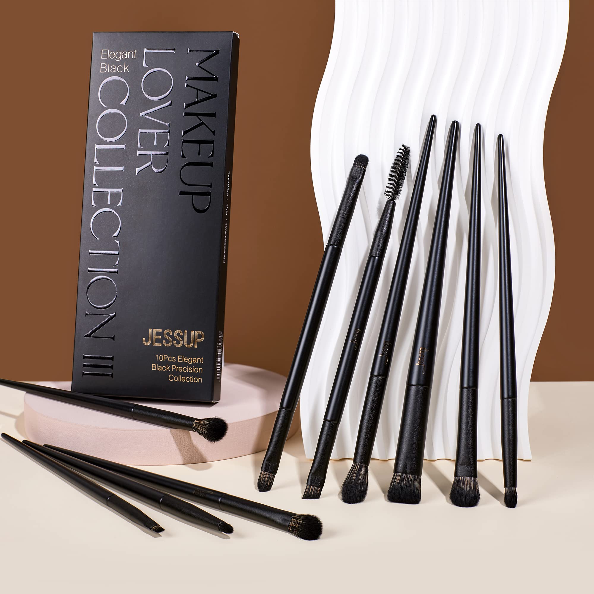 Jessup Eyeshadow Brush Set eyeshadow brush blends pigmentation smoothly for even tone