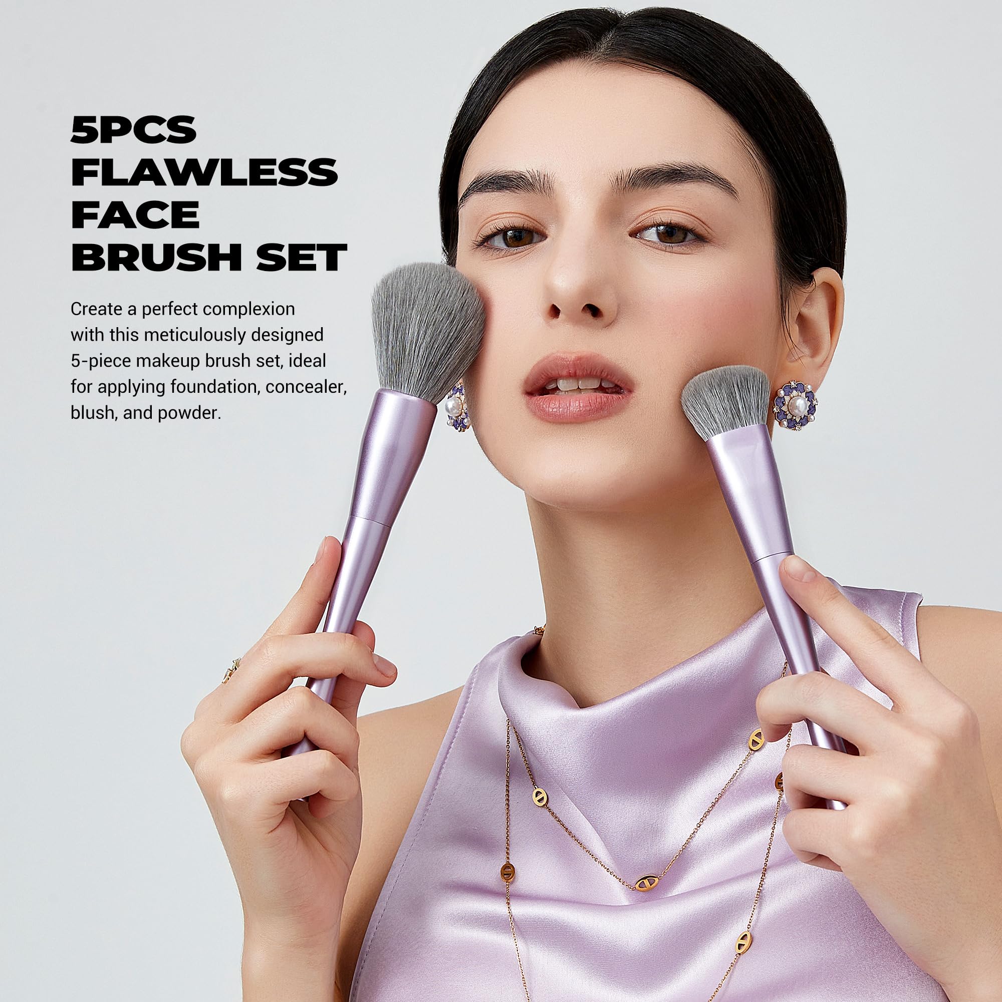 Jessup Concealer Brush close-up for seamless blending