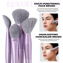Jessup Highlighting Concealer Brush close-up for radiant highlighter