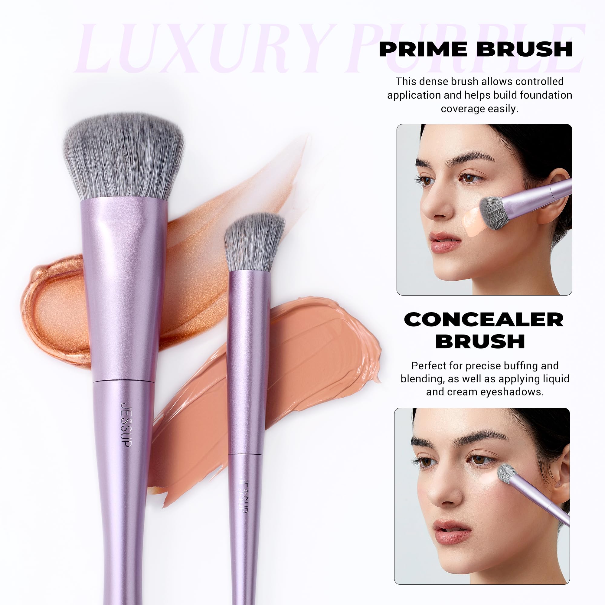 Jessup Multi-functional Face Brush close-up for effortless blending