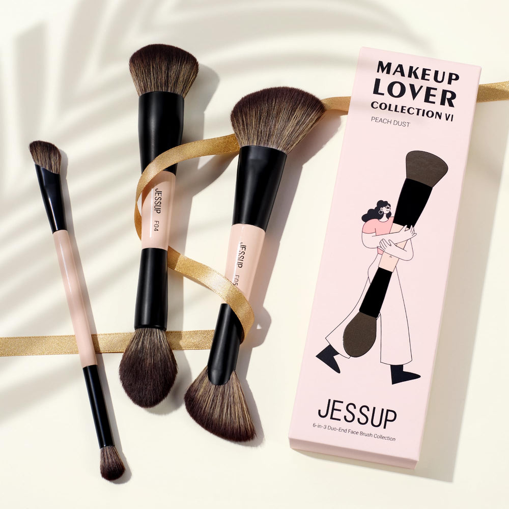 Jessup face brush set travel-case-ready for on the go touch ups.