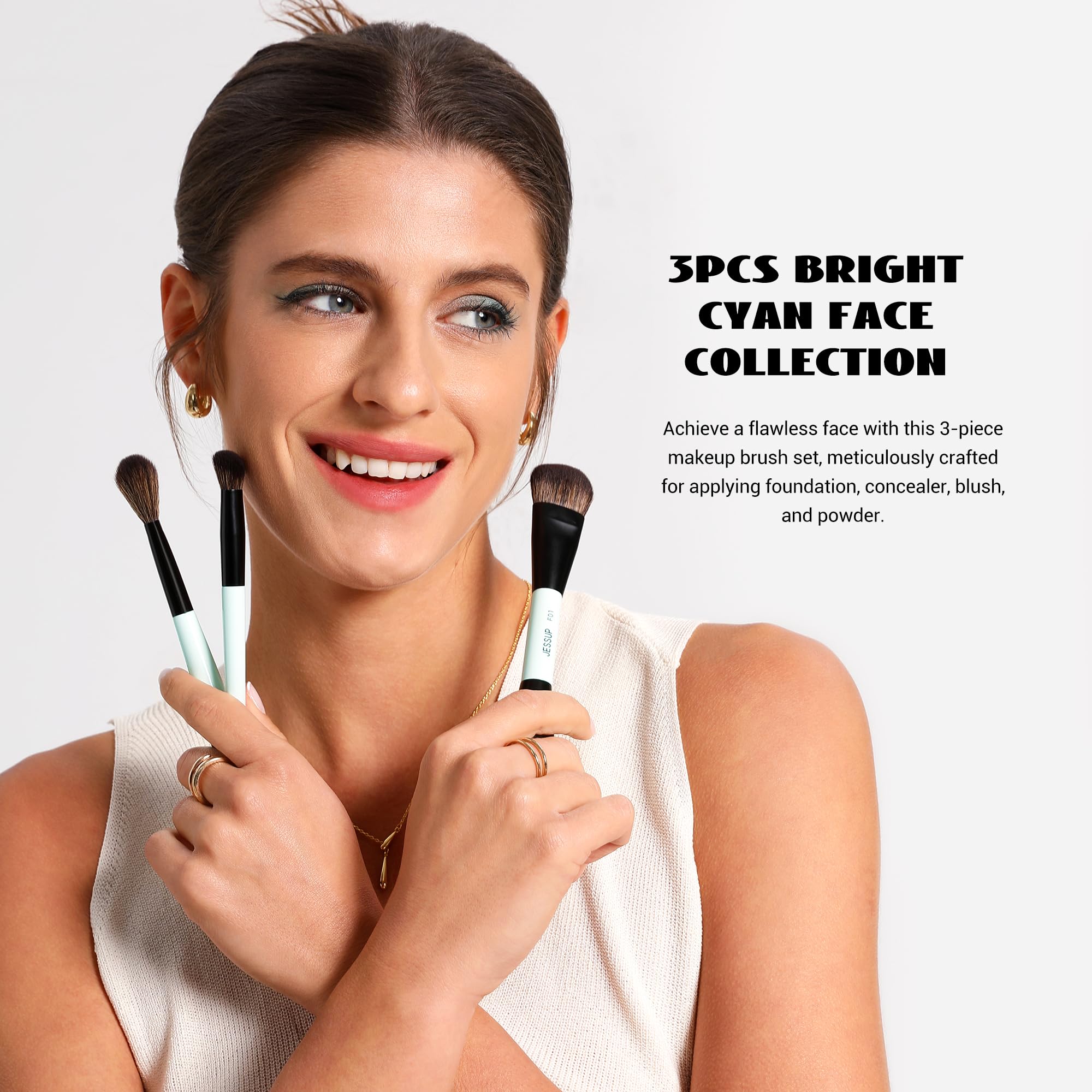 Jessup blue 3pcs double-ended contour tool for precise sculpting