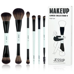 Jessup makeup brush set 6pc foundation brush for smooth, even base application