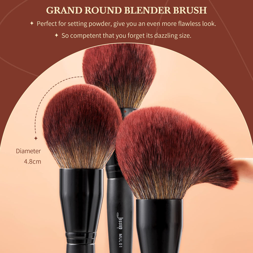 Jessup Phantom Black eyeshadow brush collection for blended, professional-looking lids.