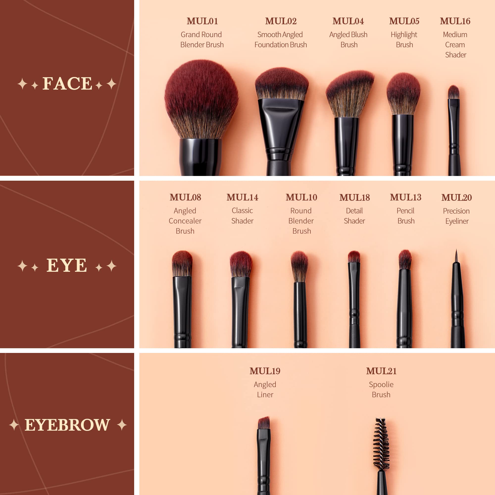 Jessup Phantom Black foundation brush close-up for seamless foundation blends.