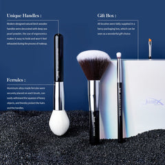 Jessup powder brush delivers natural finish with soft glow