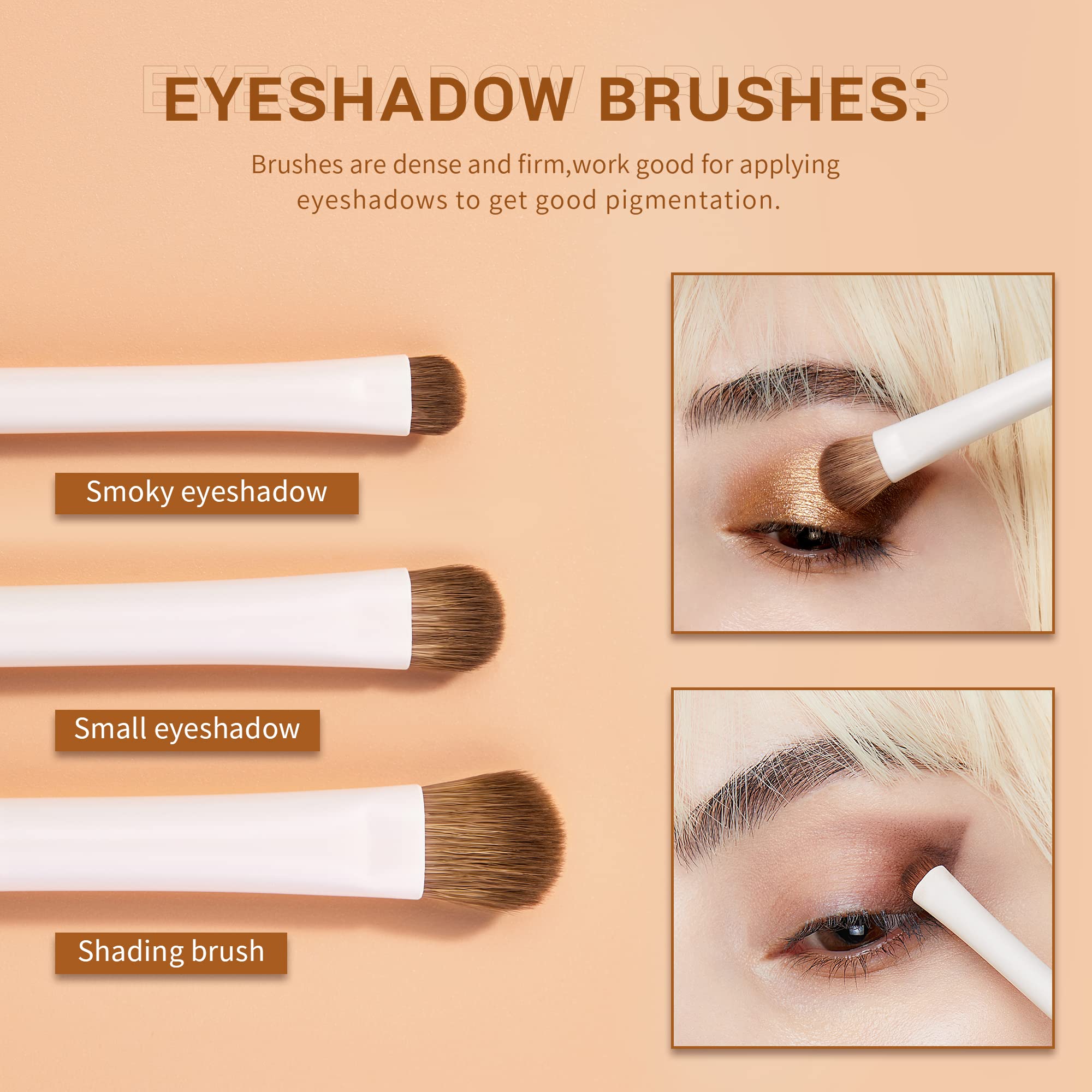 Jessup eye-set 3-eyeshadow brushes enable building color from sheer to bold.