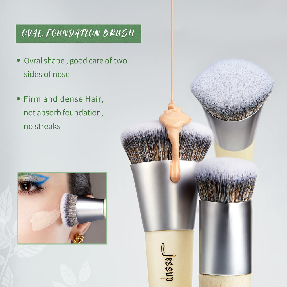 Jessup contour brush for precise shaping, controlled blending, and naturally lifted features.