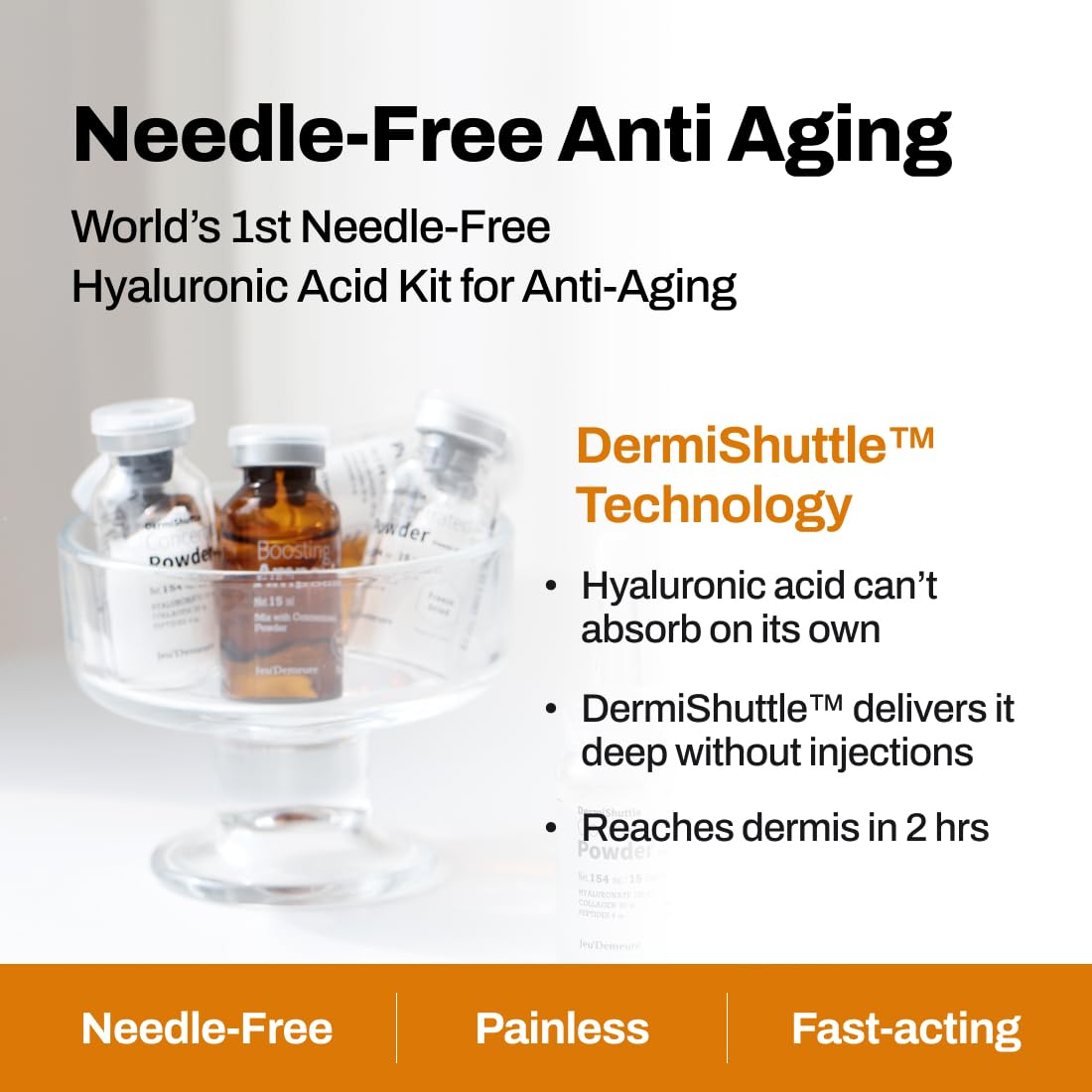 JEU'DEMEURE DermiShuttle deep-dermal-delivery shows the kit's delivery system at work.