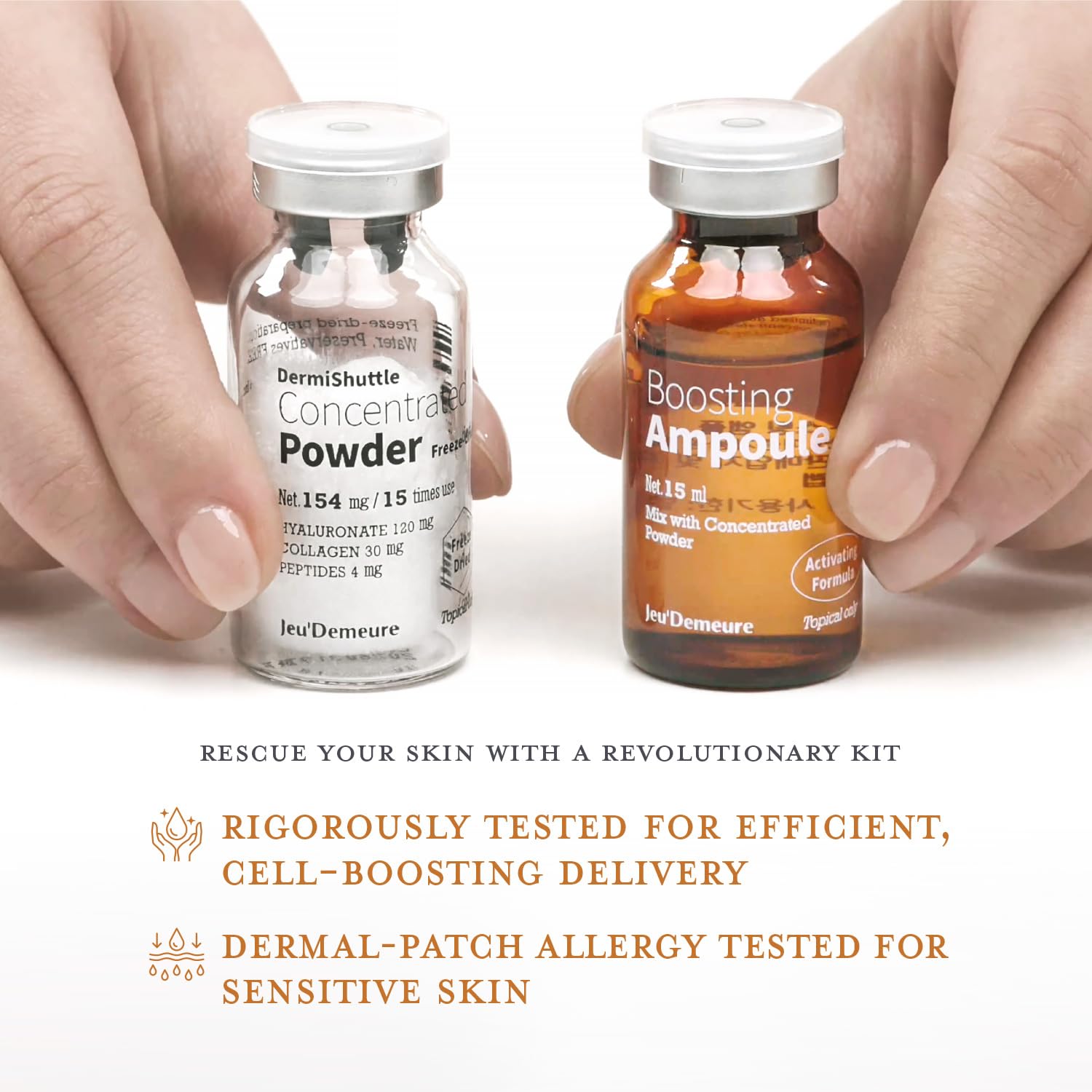 jeudemeure dermishuttle kit on dresser presents premium korean skincare experience