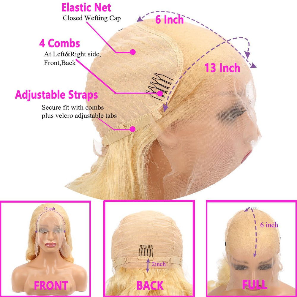 Jewhaut 613 lace front wig natural hairline with baby hair for seamless parting.