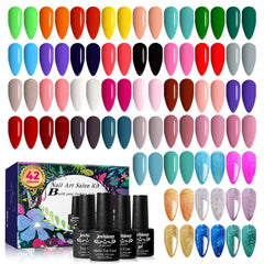JEWHITENY gel nail polish kit color range enables versatile looks.