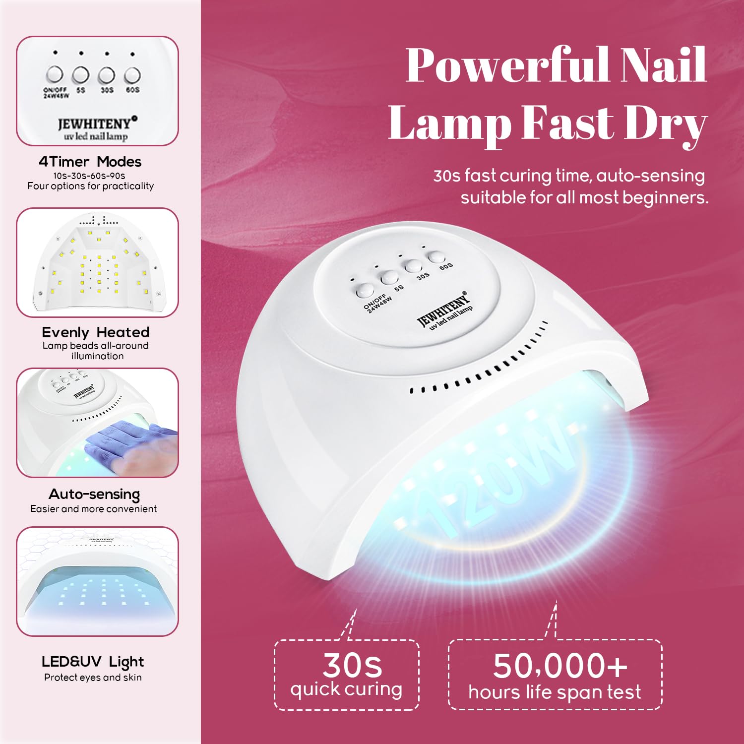 JEWHITENY low-odor formulas offer a safer, more comfortable at-home nail session.