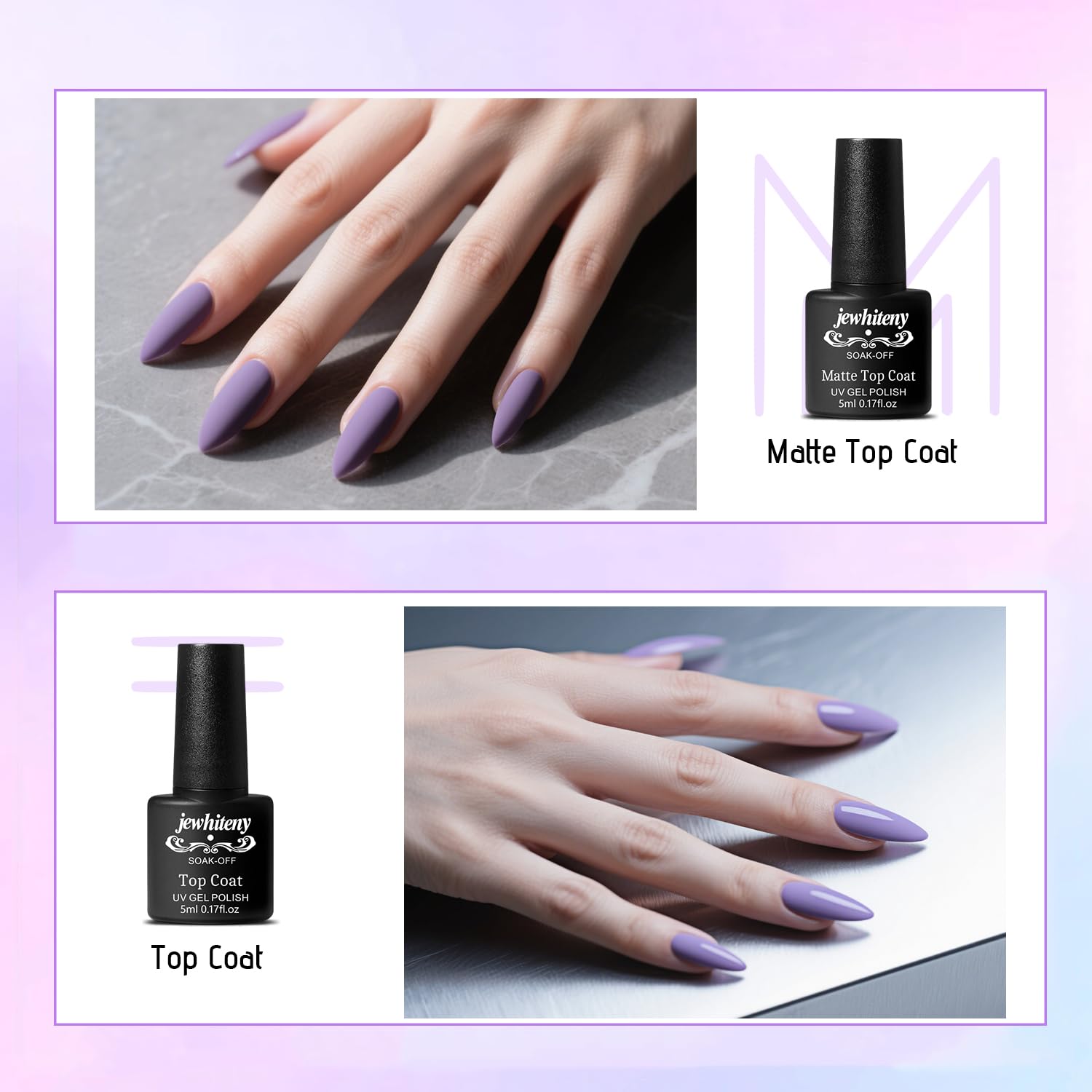 JEWHITENY color palette showcases glittery and nude tones for daily looks.