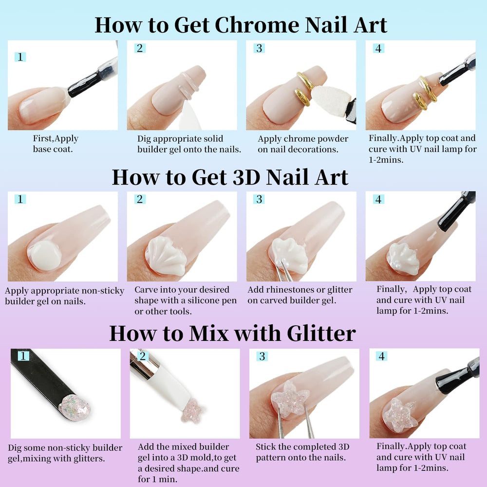  JEWHITENY finished nail art designs with glossy, durable results